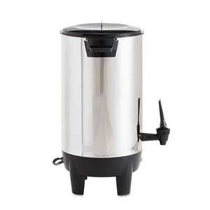 Coffee Pro wholesale. 30-cup Percolating Urn, Stainless Steel. HSD Wholesale: Janitorial Supplies, Breakroom Supplies, Office Supplies.