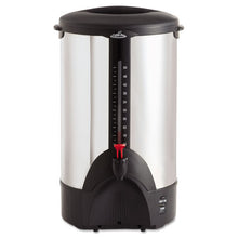 Load image into Gallery viewer, Coffee Pro wholesale. 50-cup Percolating Urn, Stainless Steel. HSD Wholesale: Janitorial Supplies, Breakroom Supplies, Office Supplies.