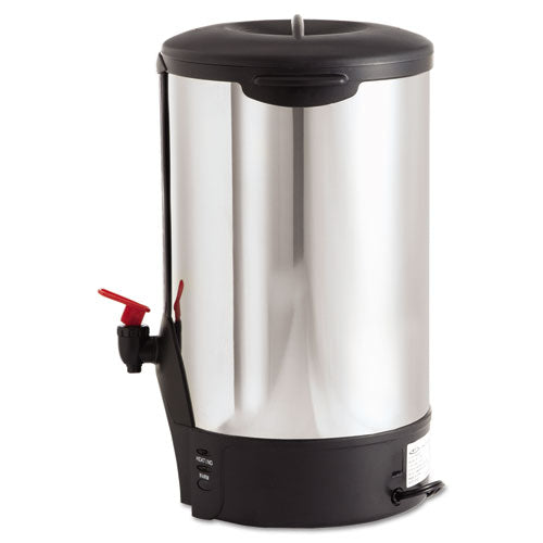 Coffee Pro wholesale. 50-cup Percolating Urn, Stainless Steel. HSD Wholesale: Janitorial Supplies, Breakroom Supplies, Office Supplies.