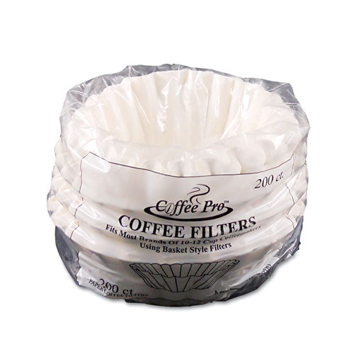 Coffee Pro wholesale. Basket Filters For Drip Coffeemakers, 10 To 12-cups, White, 200 Filters-pack. HSD Wholesale: Janitorial Supplies, Breakroom Supplies, Office Supplies.