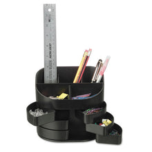 Load image into Gallery viewer, Officemate wholesale. Double Supply Organizer, 11-compartment, 6 1-2w X 4 3-4d X 5 3-4h, Black. HSD Wholesale: Janitorial Supplies, Breakroom Supplies, Office Supplies.