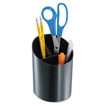 Load image into Gallery viewer, Officemate wholesale. Recycled Big Pencil Cup, 4 1-4 X 4 1-2 X 5 3-4, Black. HSD Wholesale: Janitorial Supplies, Breakroom Supplies, Office Supplies.