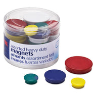 Officemate wholesale. Assorted Heavy-duty Magnets, Circles, Assorted Sizes And Colors, 30-tub. HSD Wholesale: Janitorial Supplies, Breakroom Supplies, Office Supplies.