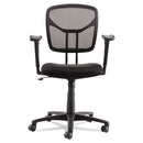 OIF wholesale. Swivel-tilt Mesh Task Chair With Adjustable Arms, Supports Up To 250 Lbs., Black Seat-black Back, Black Base. HSD Wholesale: Janitorial Supplies, Breakroom Supplies, Office Supplies.