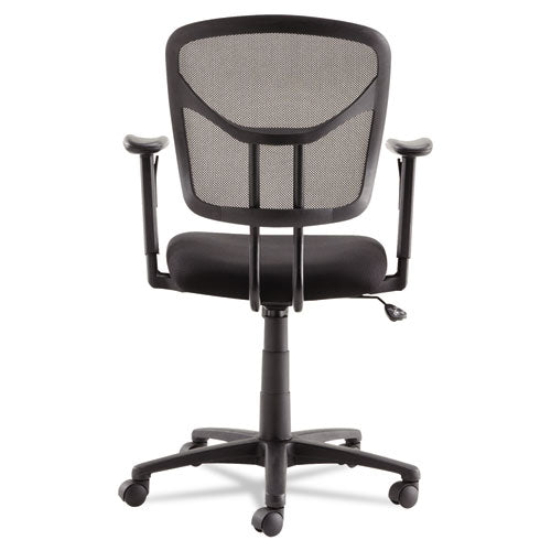 OIF wholesale. Swivel-tilt Mesh Task Chair With Adjustable Arms, Supports Up To 250 Lbs., Black Seat-black Back, Black Base. HSD Wholesale: Janitorial Supplies, Breakroom Supplies, Office Supplies.