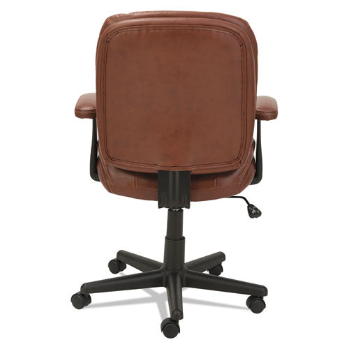 OIF wholesale. Swivel-tilt Bonded Leather Task Chair, Supports Up To 250 Lbs., Chestnut Brown Seat-chestnut Brown Back, Black Base. HSD Wholesale: Janitorial Supplies, Breakroom Supplies, Office Supplies.