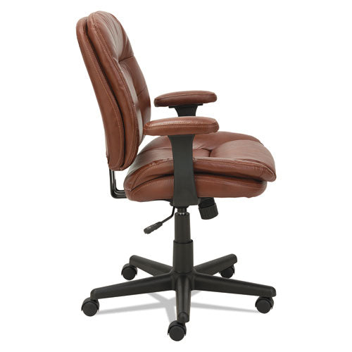 OIF wholesale. Swivel-tilt Bonded Leather Task Chair, Supports Up To 250 Lbs., Chestnut Brown Seat-chestnut Brown Back, Black Base. HSD Wholesale: Janitorial Supplies, Breakroom Supplies, Office Supplies.