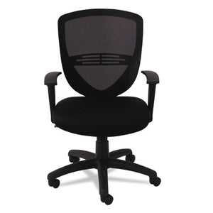 OIF wholesale. Swivel-tilt Mesh Mid-back Task Chair, Supports Up To 250 Lbs., Black Seat-black Back, Black Base. HSD Wholesale: Janitorial Supplies, Breakroom Supplies, Office Supplies.