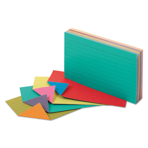 Oxford™ wholesale. Extreme Index Cards, 3 X 5, Vivid Assorted, 100-pack. HSD Wholesale: Janitorial Supplies, Breakroom Supplies, Office Supplies.