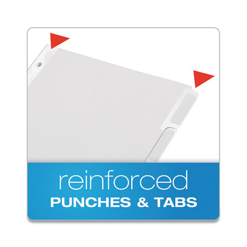 Oxford™ wholesale. Custom Label Tab Dividers With Self-adhesive Tab Labels, 5-tab, 11 X 8.5, White, 25 Sets. HSD Wholesale: Janitorial Supplies, Breakroom Supplies, Office Supplies.