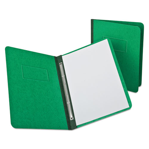 Oxford™ wholesale. Pressguard Report Cover, Prong Clip, Letter, 3" Capacity, Light Green. HSD Wholesale: Janitorial Supplies, Breakroom Supplies, Office Supplies.