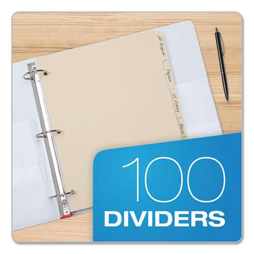 Oxford™ wholesale. Write-on Tab Dividers, 5-tab, 11 X 8.5, Manila, 20 Sets. HSD Wholesale: Janitorial Supplies, Breakroom Supplies, Office Supplies.