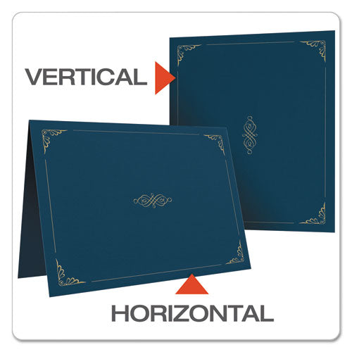 Oxford™ wholesale. Certificate Holder, 11 1-4 X 8 3-4, Dark Blue, 5-pack. HSD Wholesale: Janitorial Supplies, Breakroom Supplies, Office Supplies.
