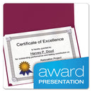 Oxford™ wholesale. Certificate Holder, 11 1-4 X 8 3-4, Burgundy, 5-pack. HSD Wholesale: Janitorial Supplies, Breakroom Supplies, Office Supplies.