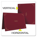 Oxford™ wholesale. Certificate Holder, 11 1-4 X 8 3-4, Burgundy, 5-pack. HSD Wholesale: Janitorial Supplies, Breakroom Supplies, Office Supplies.