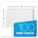 Oxford™ wholesale. Unruled Index Cards, 3 X 5, White, 100-pack. HSD Wholesale: Janitorial Supplies, Breakroom Supplies, Office Supplies.