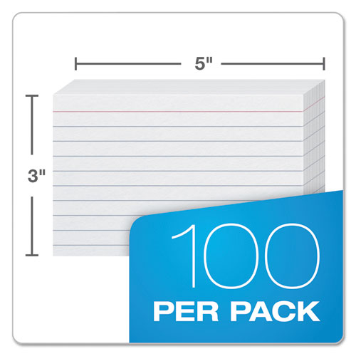 Oxford™ wholesale. Ruled Index Cards, 3 X 5, White, 100-pack. HSD Wholesale: Janitorial Supplies, Breakroom Supplies, Office Supplies.