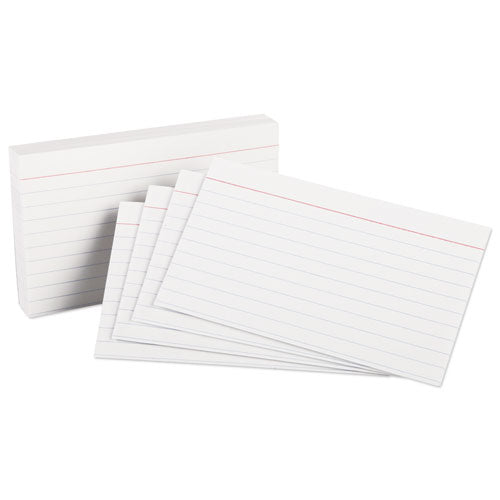 Oxford™ wholesale. Ruled Index Cards, 3 X 5, White, 100-pack. HSD Wholesale: Janitorial Supplies, Breakroom Supplies, Office Supplies.