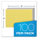 Oxford™ wholesale. Ruled Index Cards, 5 X 8, Blue-violet-canary-green-cherry, 100-pack. HSD Wholesale: Janitorial Supplies, Breakroom Supplies, Office Supplies.
