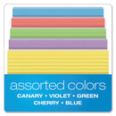 Oxford™ wholesale. Ruled Index Cards, 5 X 8, Blue-violet-canary-green-cherry, 100-pack. HSD Wholesale: Janitorial Supplies, Breakroom Supplies, Office Supplies.