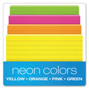 Oxford™ wholesale. Ruled Index Cards, 3 X 5, Glow Green-yellow, Orange-pink, 100-pack. HSD Wholesale: Janitorial Supplies, Breakroom Supplies, Office Supplies.