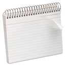 Oxford™ wholesale. Spiral Index Cards, 4 X 6, 50 Cards, White. HSD Wholesale: Janitorial Supplies, Breakroom Supplies, Office Supplies.
