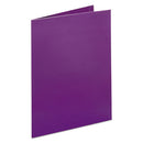 Oxford™ wholesale. Two-pocket Laminated Folder, 100-sheet Capacity, Metallic Purple, 25-box. HSD Wholesale: Janitorial Supplies, Breakroom Supplies, Office Supplies.