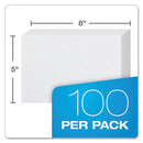 Oxford™ wholesale. Unruled Index Cards, 5 X 8, White, 100-pack. HSD Wholesale: Janitorial Supplies, Breakroom Supplies, Office Supplies.