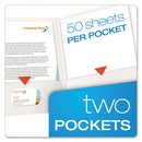 Oxford™ wholesale. High Gloss Laminated Paperboard Folder, 100-sheet Capacity, White, 25-box. HSD Wholesale: Janitorial Supplies, Breakroom Supplies, Office Supplies.