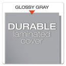 Oxford™ wholesale. High Gloss Laminated Paperboard Folder, 100-sheet Capacity, Gray, 25-box. HSD Wholesale: Janitorial Supplies, Breakroom Supplies, Office Supplies.