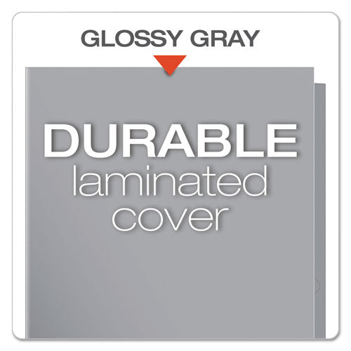 Oxford™ wholesale. High Gloss Laminated Paperboard Folder, 100-sheet Capacity, Gray, 25-box. HSD Wholesale: Janitorial Supplies, Breakroom Supplies, Office Supplies.