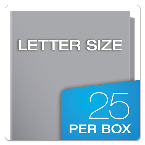 Oxford™ wholesale. High Gloss Laminated Paperboard Folder, 100-sheet Capacity, Gray, 25-box. HSD Wholesale: Janitorial Supplies, Breakroom Supplies, Office Supplies.
