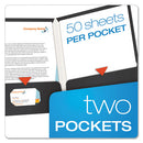 Oxford™ wholesale. High Gloss Laminated Paperboard Folder, 100-sheet Capacity, Black, 25-box. HSD Wholesale: Janitorial Supplies, Breakroom Supplies, Office Supplies.