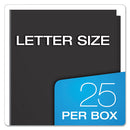 Oxford™ wholesale. High Gloss Laminated Paperboard Folder, 100-sheet Capacity, Black, 25-box. HSD Wholesale: Janitorial Supplies, Breakroom Supplies, Office Supplies.