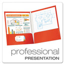 Oxford™ wholesale. High Gloss Laminated Paperboard Folder, 100-sheet Capacity, Red, 25-box. HSD Wholesale: Janitorial Supplies, Breakroom Supplies, Office Supplies.