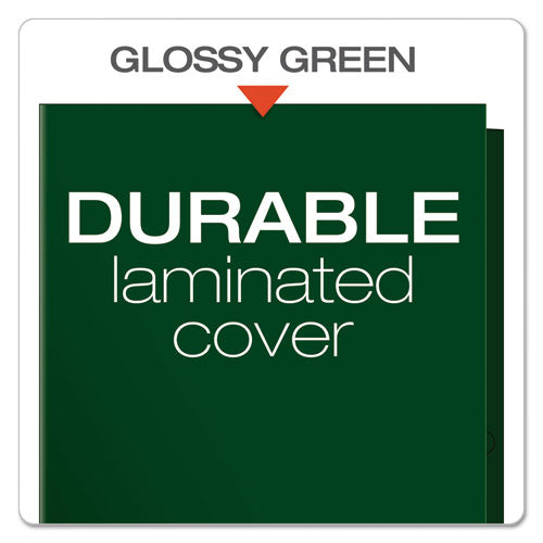 Oxford™ wholesale. High Gloss Laminated Paperboard Folder, 100-sheet Capacity, Green, 25-box. HSD Wholesale: Janitorial Supplies, Breakroom Supplies, Office Supplies.