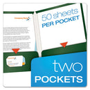 Oxford™ wholesale. High Gloss Laminated Paperboard Folder, 100-sheet Capacity, Green, 25-box. HSD Wholesale: Janitorial Supplies, Breakroom Supplies, Office Supplies.