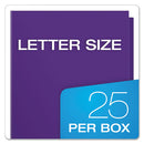 Oxford™ wholesale. High Gloss Laminated Paperboard Folder, 100-sheet Capacity, Purple, 25-box. HSD Wholesale: Janitorial Supplies, Breakroom Supplies, Office Supplies.