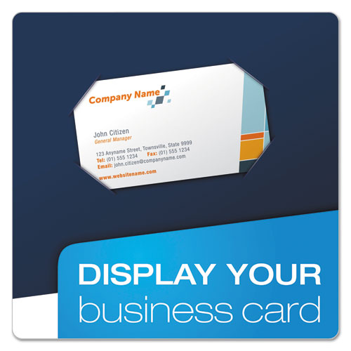 Oxford™ wholesale. High Gloss Laminated Paperboard Folder, 100-sheet Capacity, Navy, 25-box. HSD Wholesale: Janitorial Supplies, Breakroom Supplies, Office Supplies.