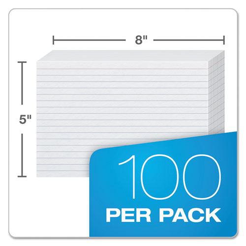 Oxford™ wholesale. Ruled Index Cards, 5 X 8, White, 100-pack. HSD Wholesale: Janitorial Supplies, Breakroom Supplies, Office Supplies.