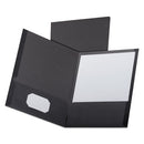Oxford™ wholesale. Linen Finish Twin Pocket Folders, Letter, Black,25-box. HSD Wholesale: Janitorial Supplies, Breakroom Supplies, Office Supplies.