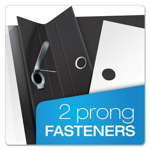 Oxford™ wholesale. Clear Front Report Cover, 3 Fasteners, Letter, 1-2" Capacity, Black, 25-box. HSD Wholesale: Janitorial Supplies, Breakroom Supplies, Office Supplies.