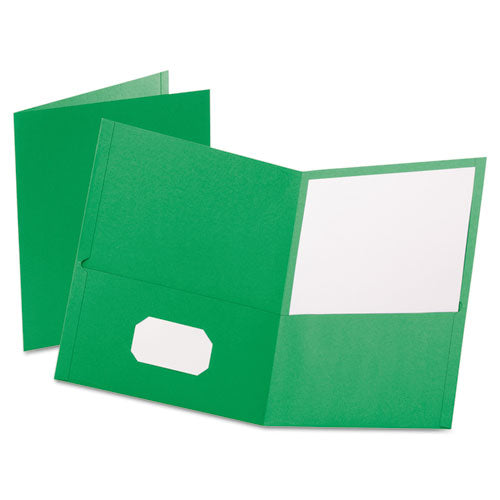 Oxford™ wholesale. Twin-pocket Folder, Embossed Leather Grain Paper, Light Green, 25-box. HSD Wholesale: Janitorial Supplies, Breakroom Supplies, Office Supplies.