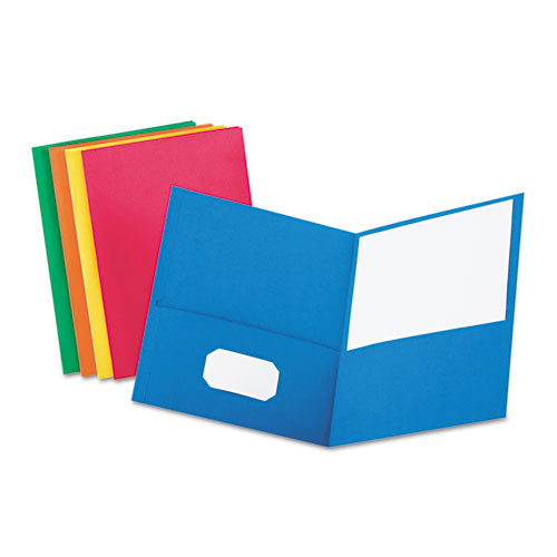 Oxford™ wholesale. Twin-pocket Folder, Embossed Leather Grain Paper, Assorted Colors, 25-box. HSD Wholesale: Janitorial Supplies, Breakroom Supplies, Office Supplies.
