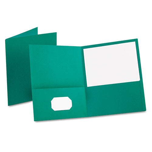 Oxford™ wholesale. Twin-pocket Folder, Embossed Leather Grain Paper, Teal, 25-box. HSD Wholesale: Janitorial Supplies, Breakroom Supplies, Office Supplies.