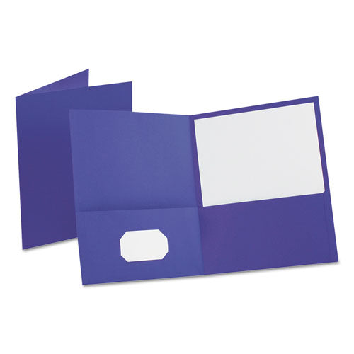 Oxford™ wholesale. Leatherette Two Pocket Portfolio, 8 1-2" X 11", Purple, 10-pk. HSD Wholesale: Janitorial Supplies, Breakroom Supplies, Office Supplies.