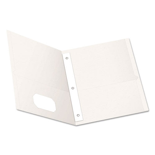 Oxford™ wholesale. Twin-pocket Folders With 3 Fasteners, Letter, 1-2" Capacity, White, 25-box. HSD Wholesale: Janitorial Supplies, Breakroom Supplies, Office Supplies.