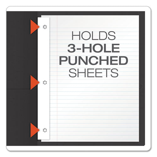 Oxford™ wholesale. Twin-pocket Folders With 3 Fasteners, Letter, 1-2" Capacity, Black 25-box. HSD Wholesale: Janitorial Supplies, Breakroom Supplies, Office Supplies.