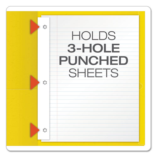 Oxford™ wholesale. Twin-pocket Folders With 3 Fasteners, Letter, 1-2" Capacity, Yellow, 25-box. HSD Wholesale: Janitorial Supplies, Breakroom Supplies, Office Supplies.