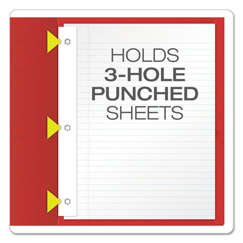 Oxford™ wholesale. Twin-pocket Folders With 3 Fasteners, Letter, 1-2" Capacity, Red, 25-box. HSD Wholesale: Janitorial Supplies, Breakroom Supplies, Office Supplies.